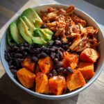 bbq chicken sweet potato bowl 3