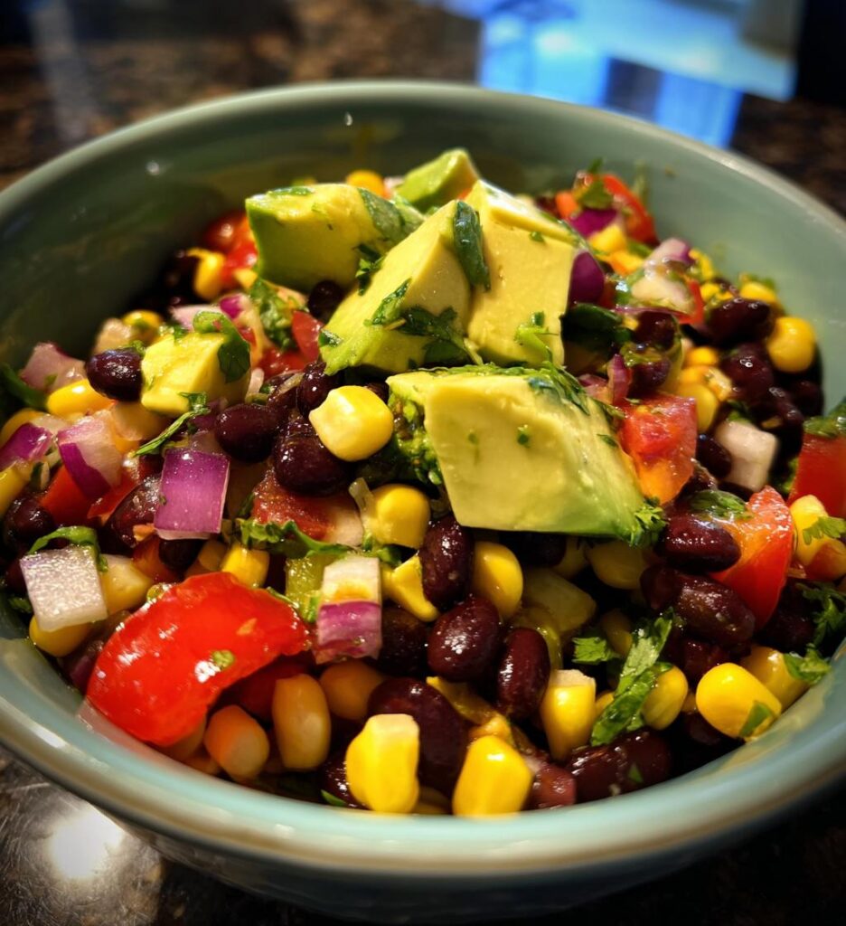 black bean salad with citrus dressing