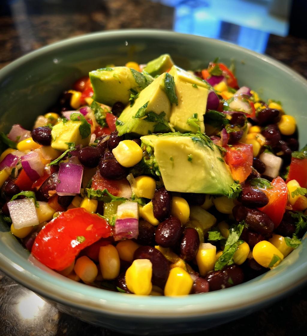 black bean salad with citrus dressing
