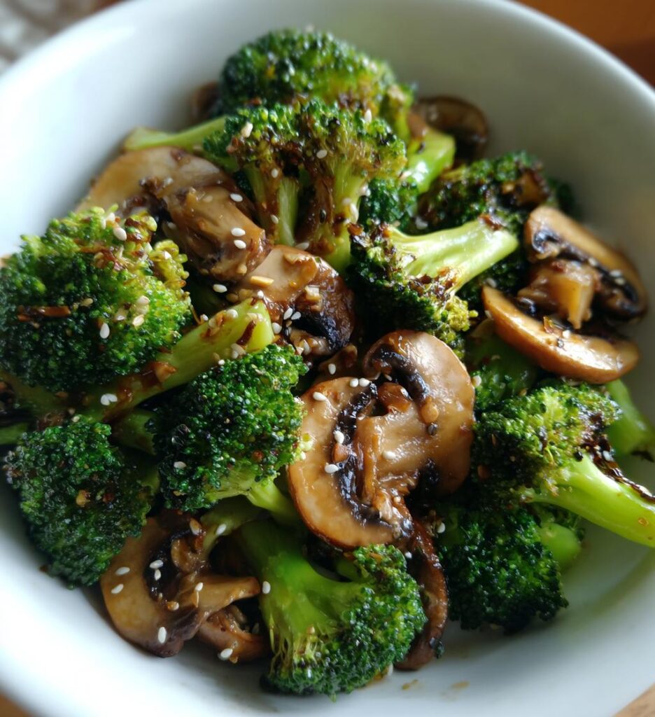 broccoli mushroom stir fry