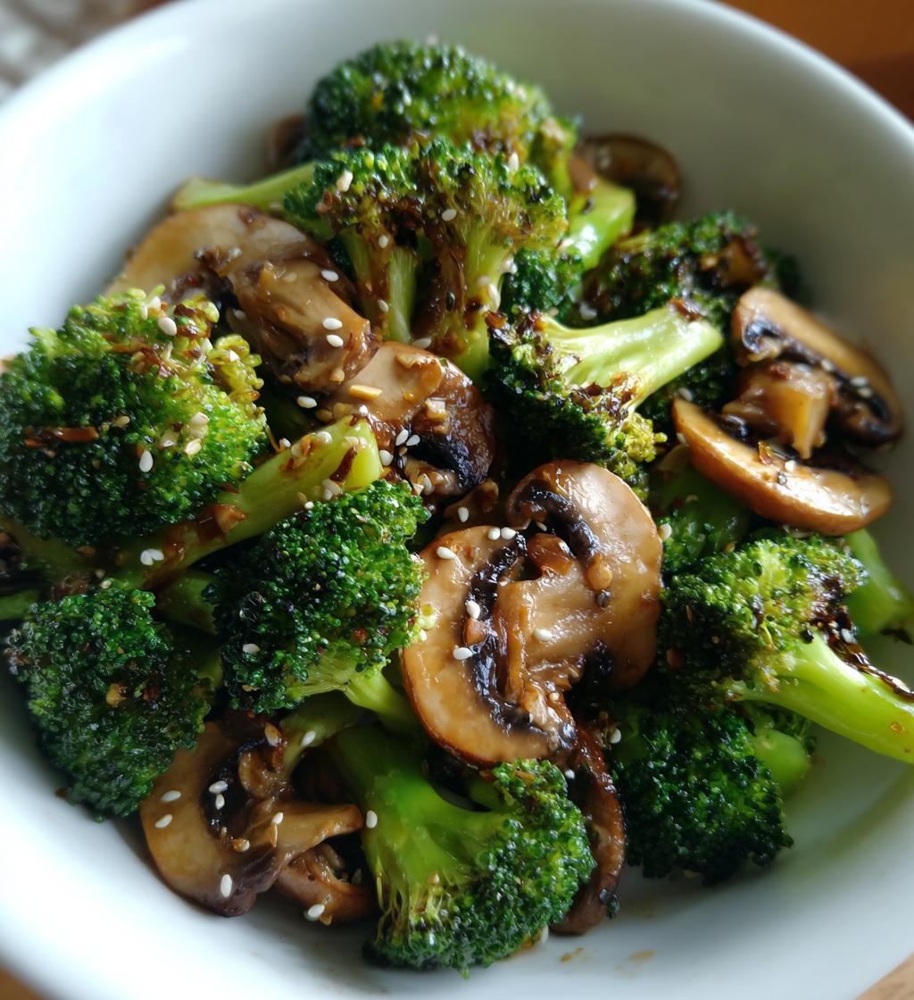 broccoli mushroom stir fry