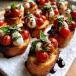 caprese crostini ghosts