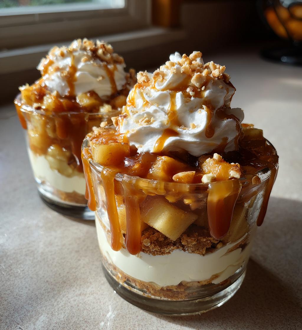 caramel apple dessert cups