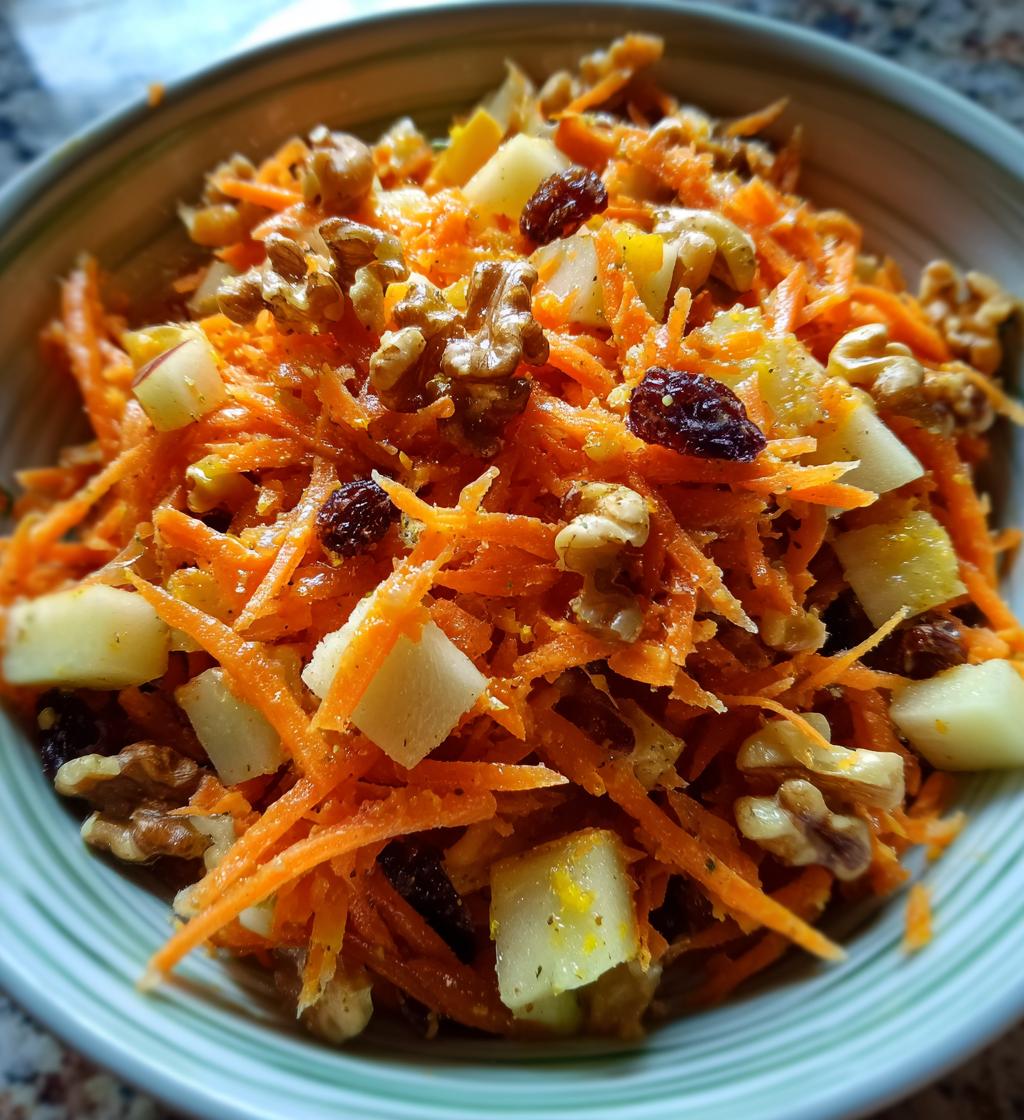carrot apple salad refreshing recipe