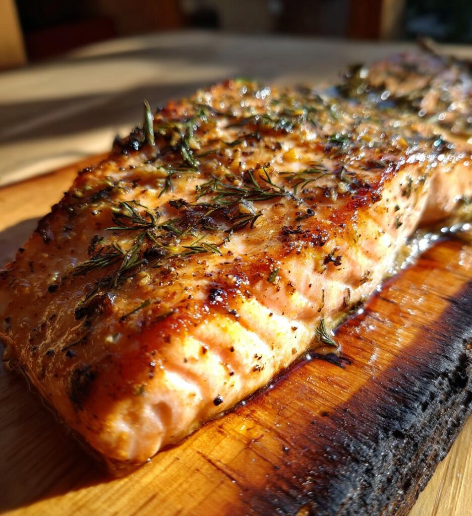 cedar plank salmon