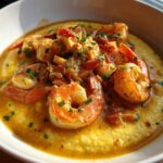 charleston shrimp and grits with crab gravy