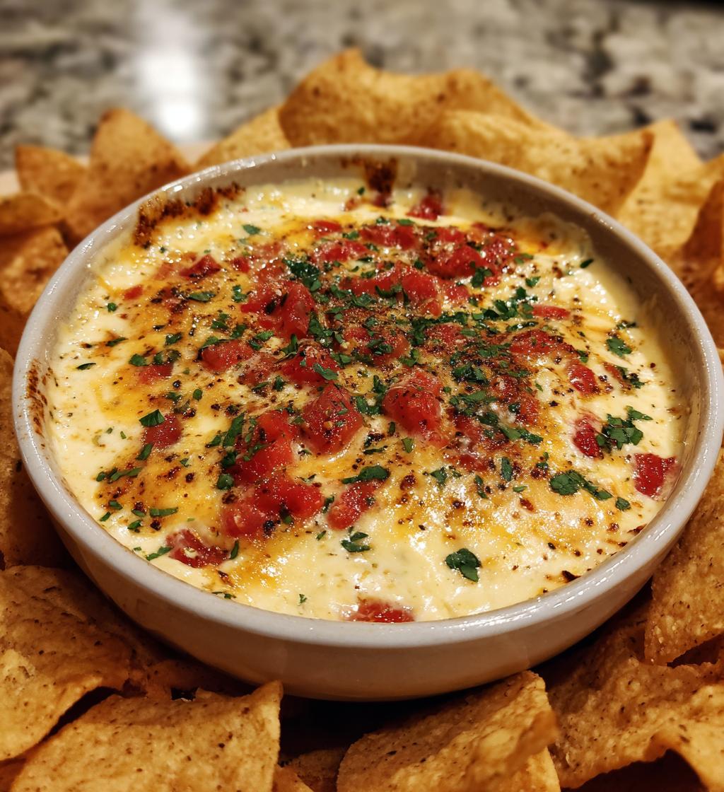 cheesy rotel ranch queso