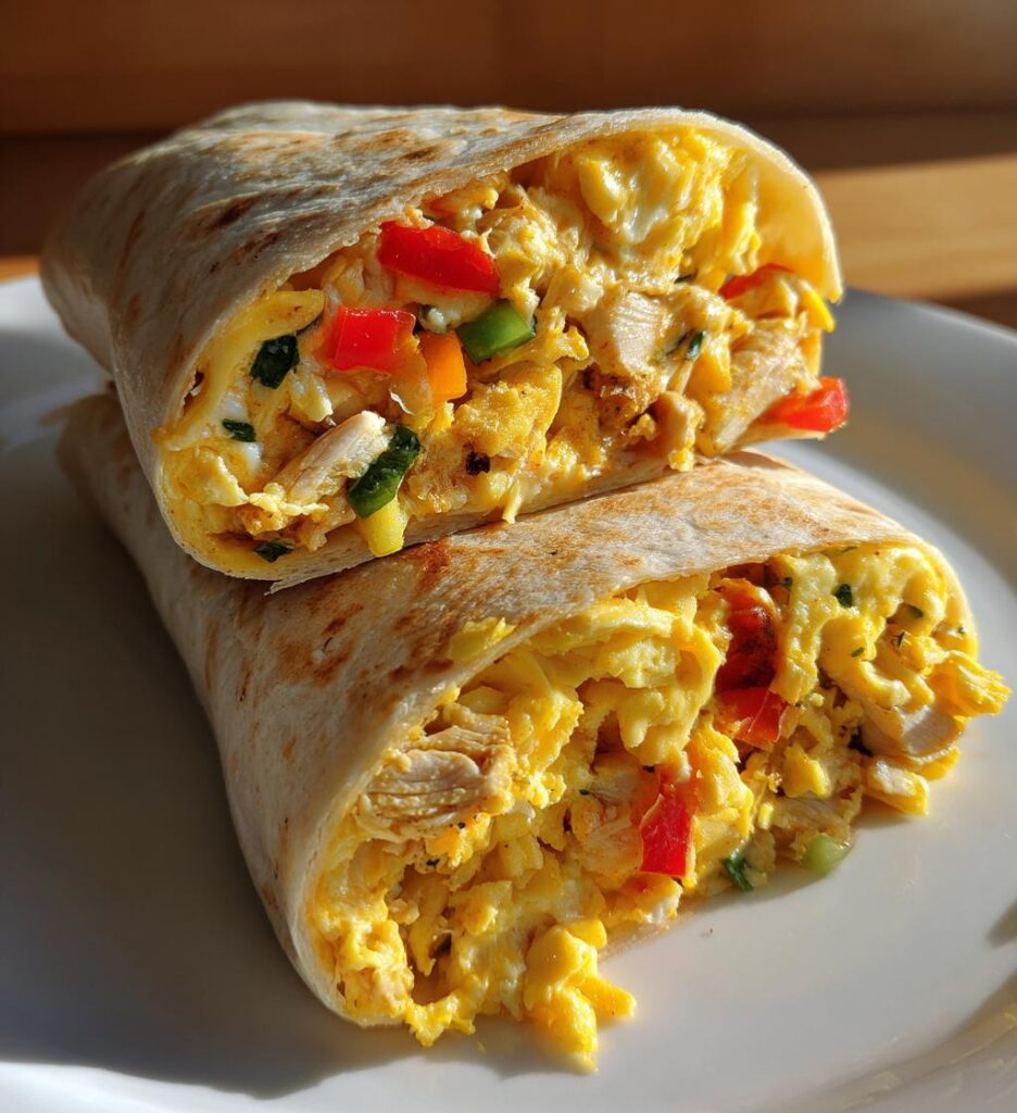 chicken breakfast burrito