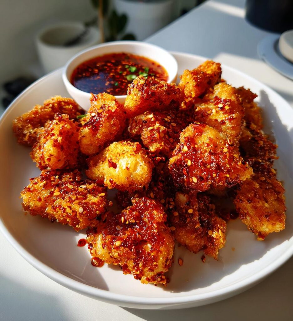 chicken nuggets with sichuan spices