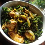 chicken with coconut kale