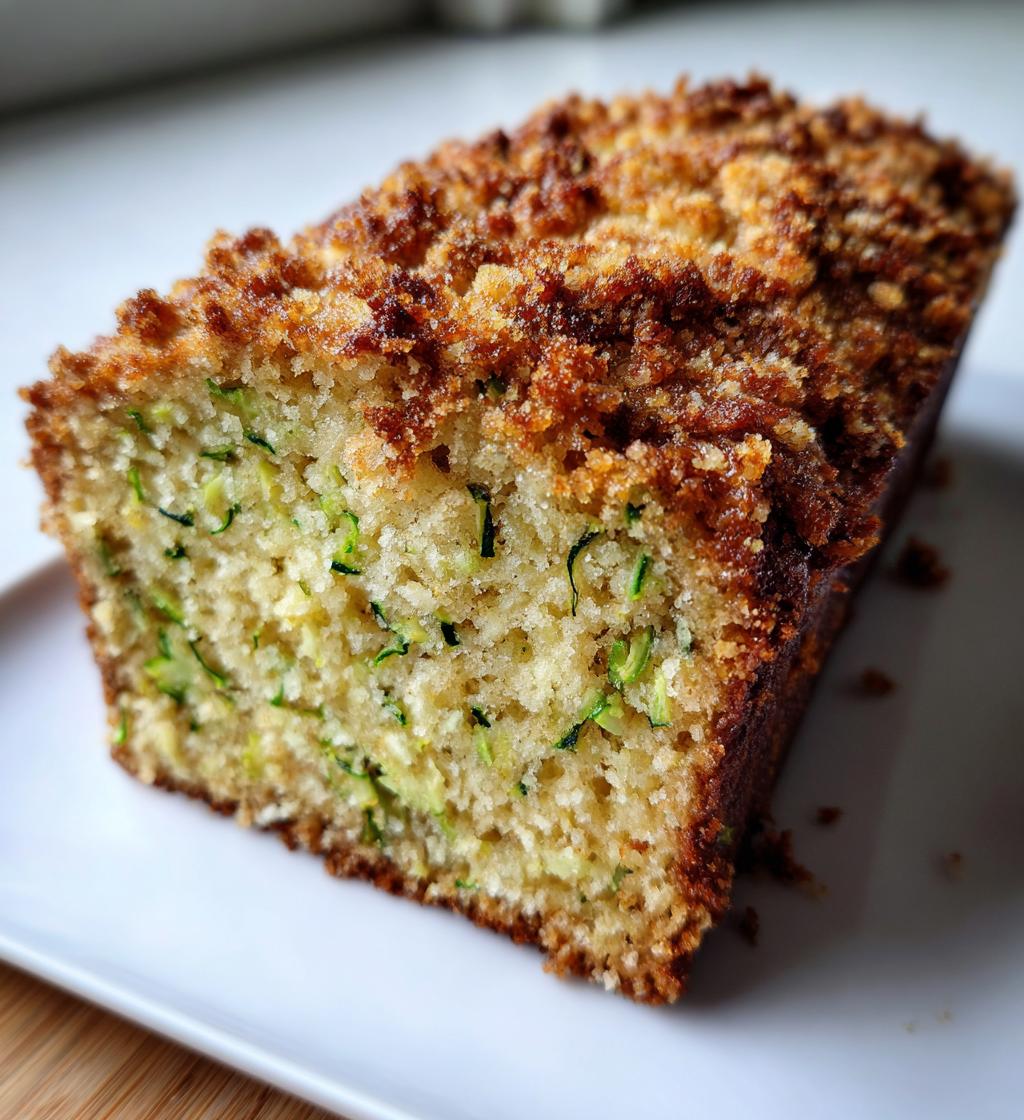 cinnamon streusel topped zucchini bread