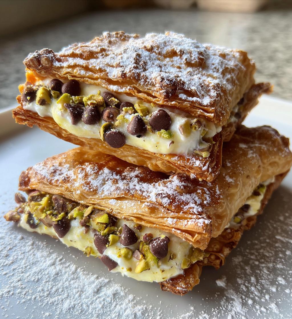 classic cannoli squares
