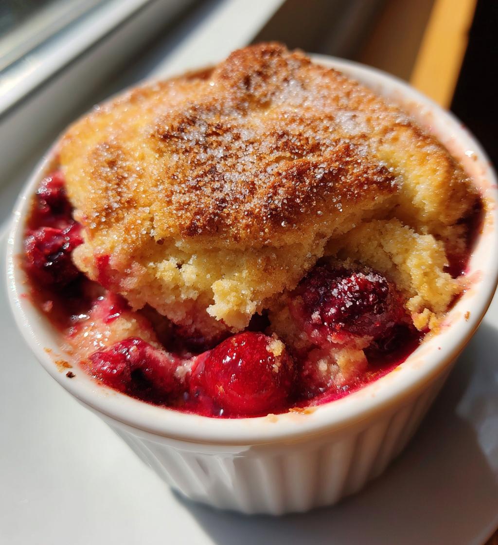 cranberry orange cobbler