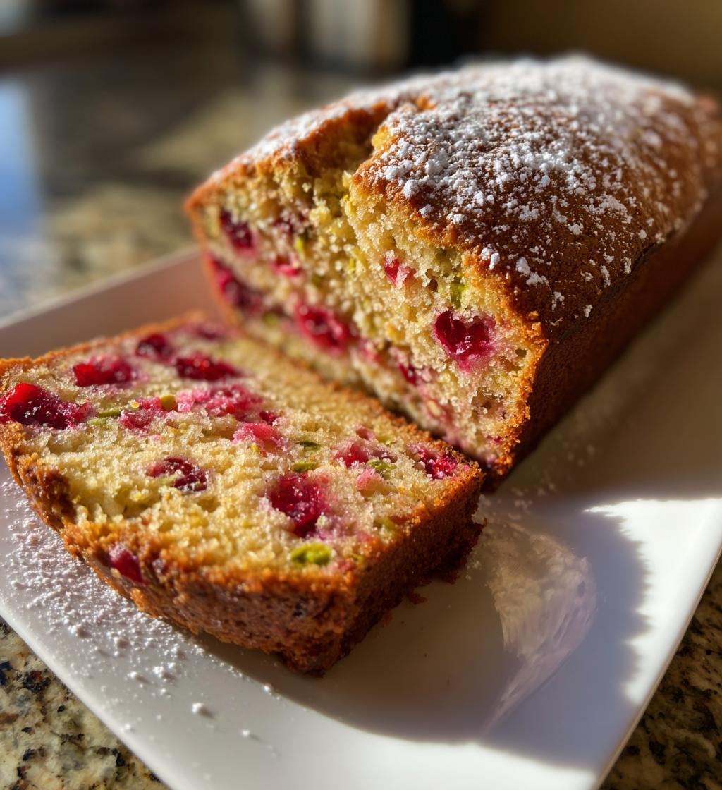 cranberry pistachio bread recipe delightful treat