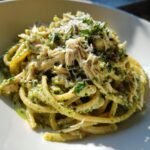 creamy chicken pesto pasta