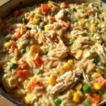creamy chicken pot pie orzo