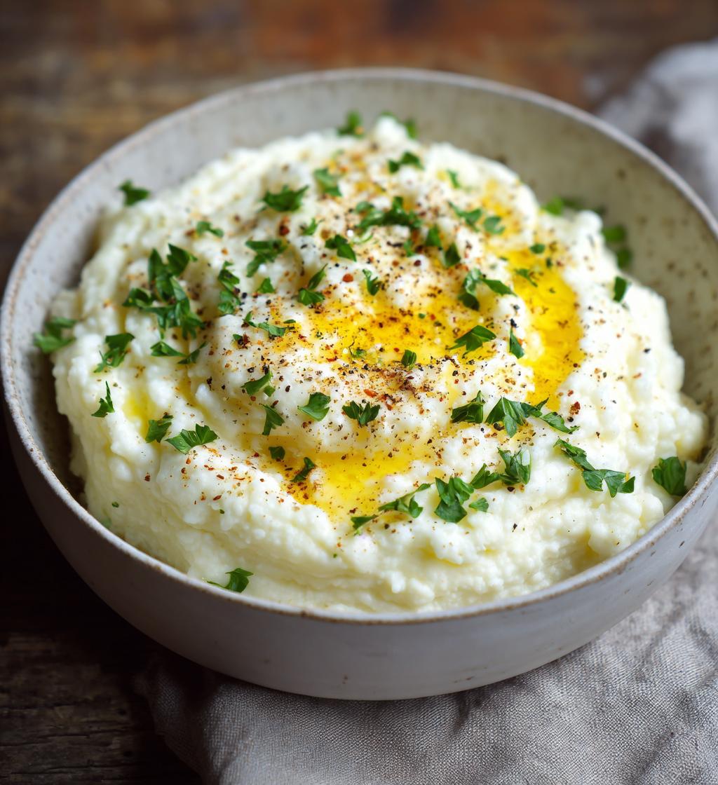 creamy mashed cauliflower
