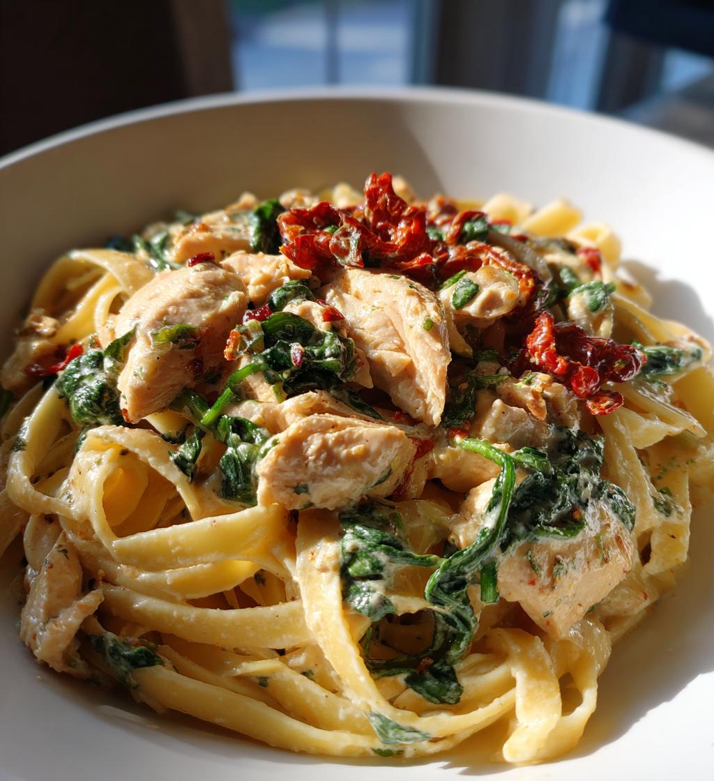 creamy tuscan chicken pasta