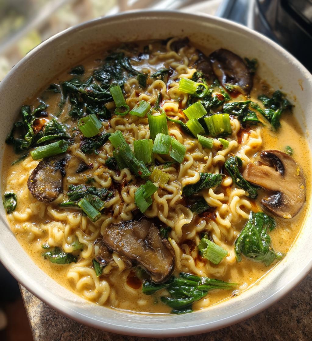 creamy vegetarian peanut miso ramen