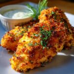 crispy dill pickle parmesan chicken