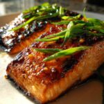 crispy honey garlic glazed salmon recipe