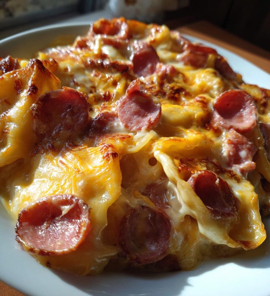 crockpot pierogi casserole kielbasa recipe