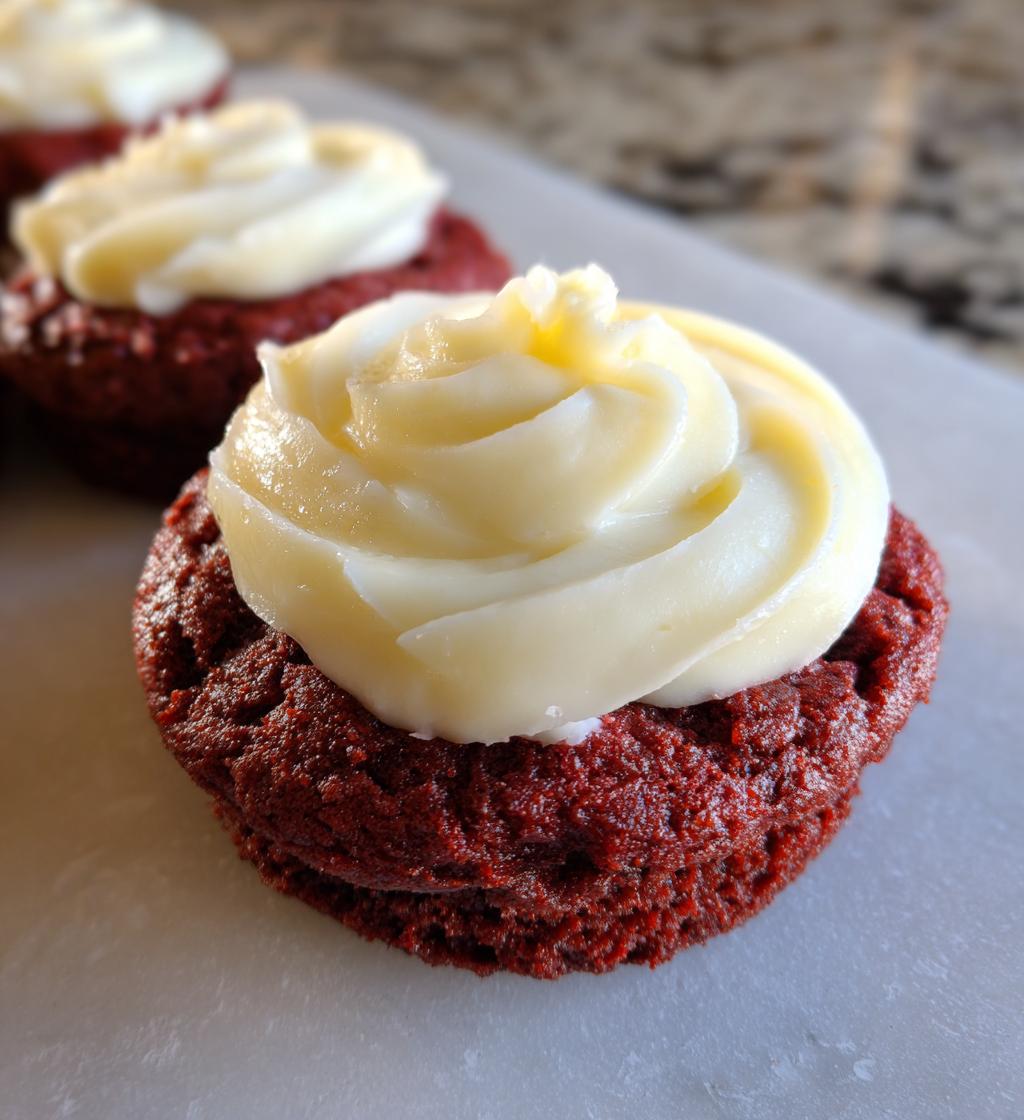 crumbl copy cat red velvet cupcake cookies