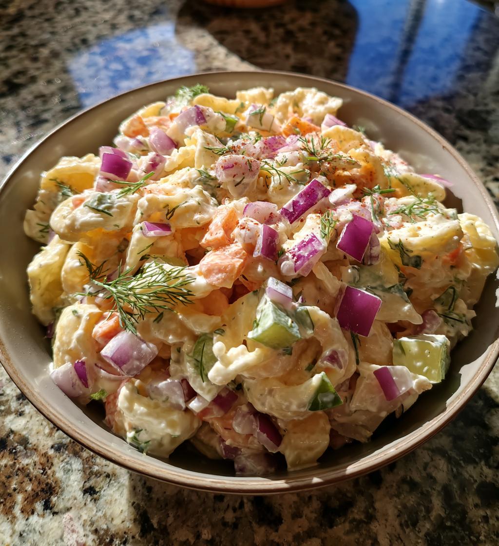 dill pickle pasta salad