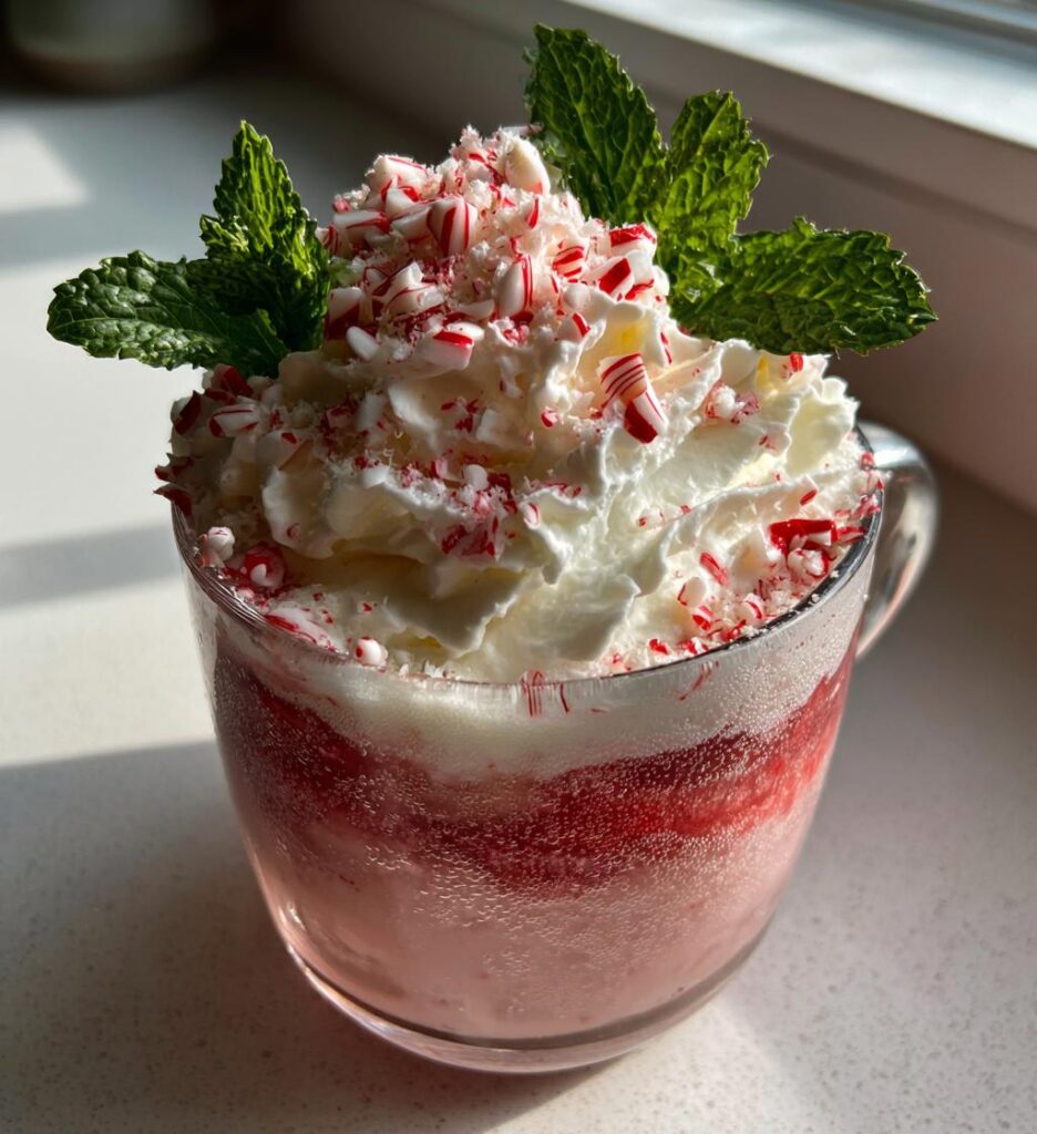festive peppermint christmas float