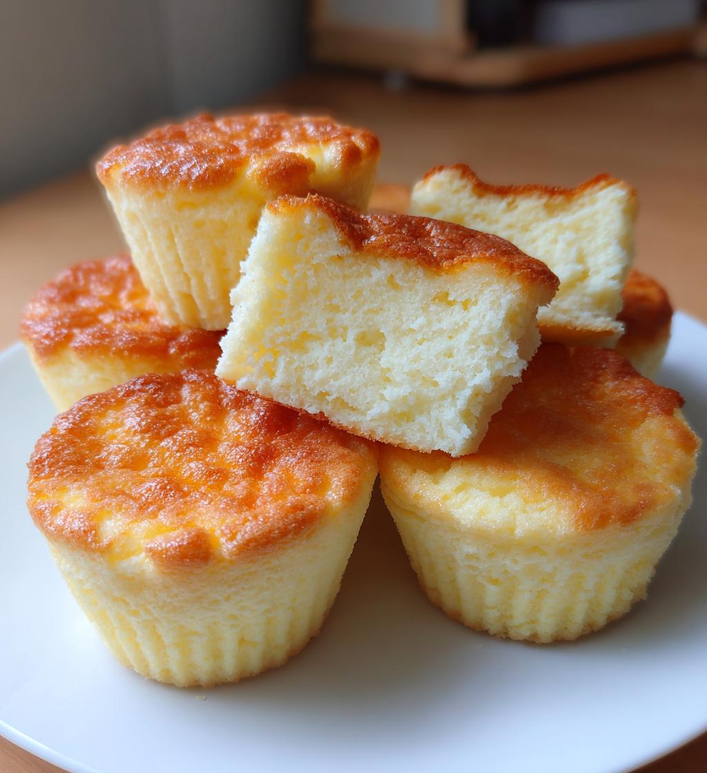 fluffy japanese cotton cheesecake cupcakes