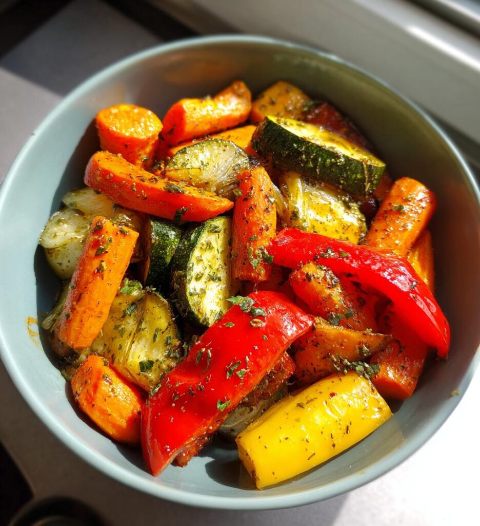 garlic herb roasted veggies recipe