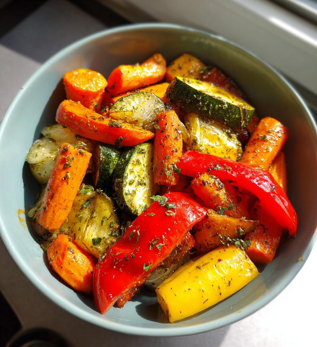garlic herb roasted veggies recipe