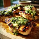 grilled salsa verde pepper jack chicken