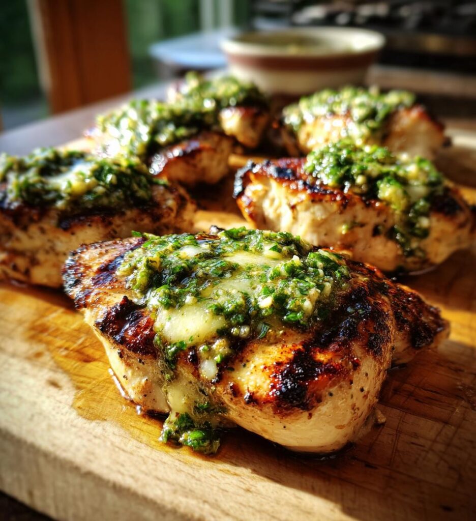 grilled salsa verde pepper jack chicken