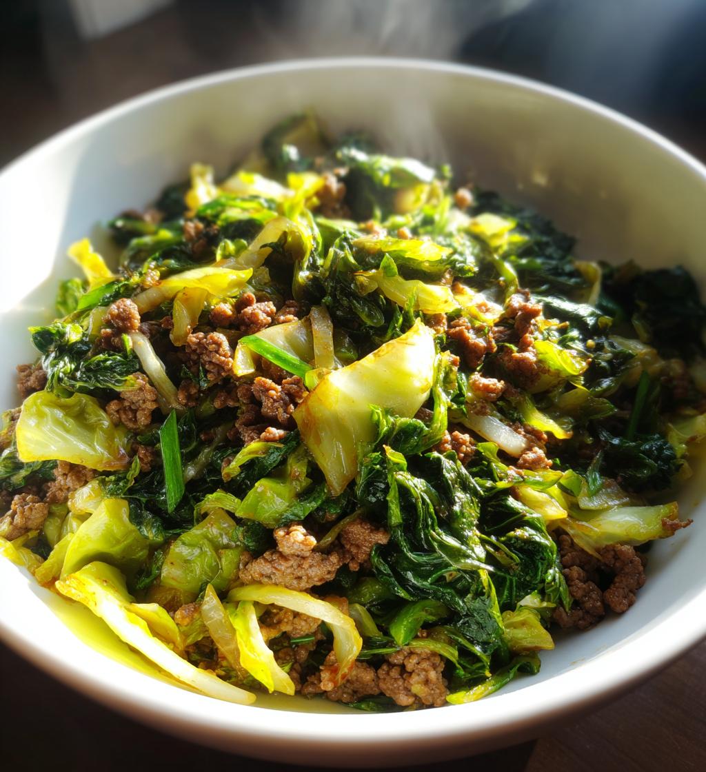 ground beef and cabbage stir fry recipe