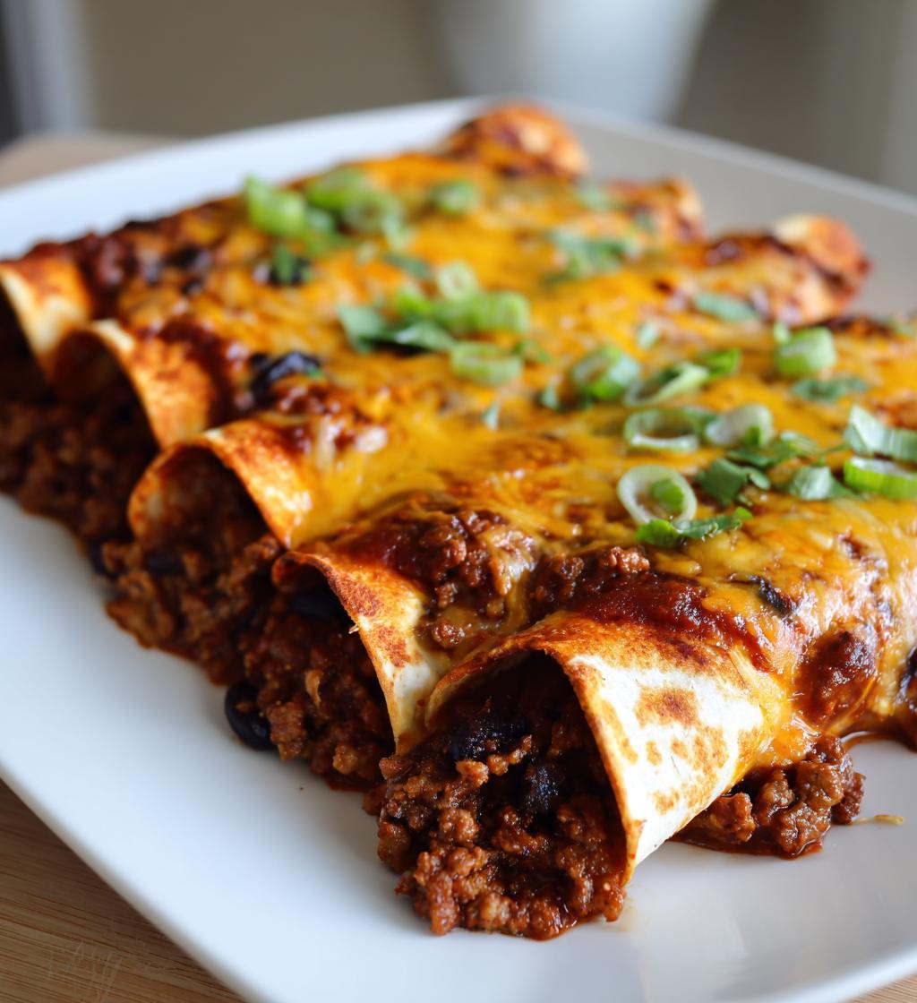 ground beef enchiladas a step by step recipe