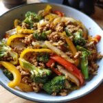 ground chicken stir fry