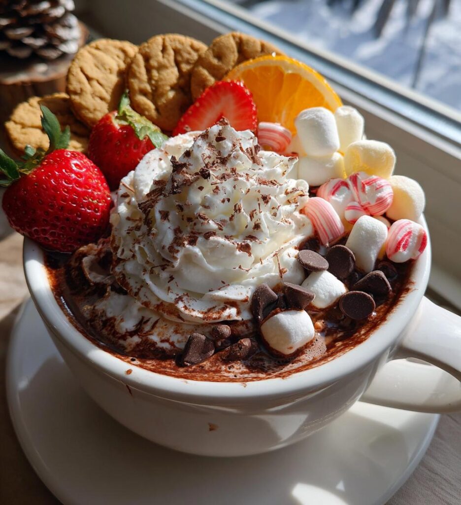 hot chocolate charcuterie board