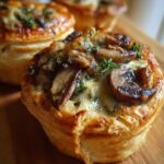 mini mushroom and gruyere pot pies