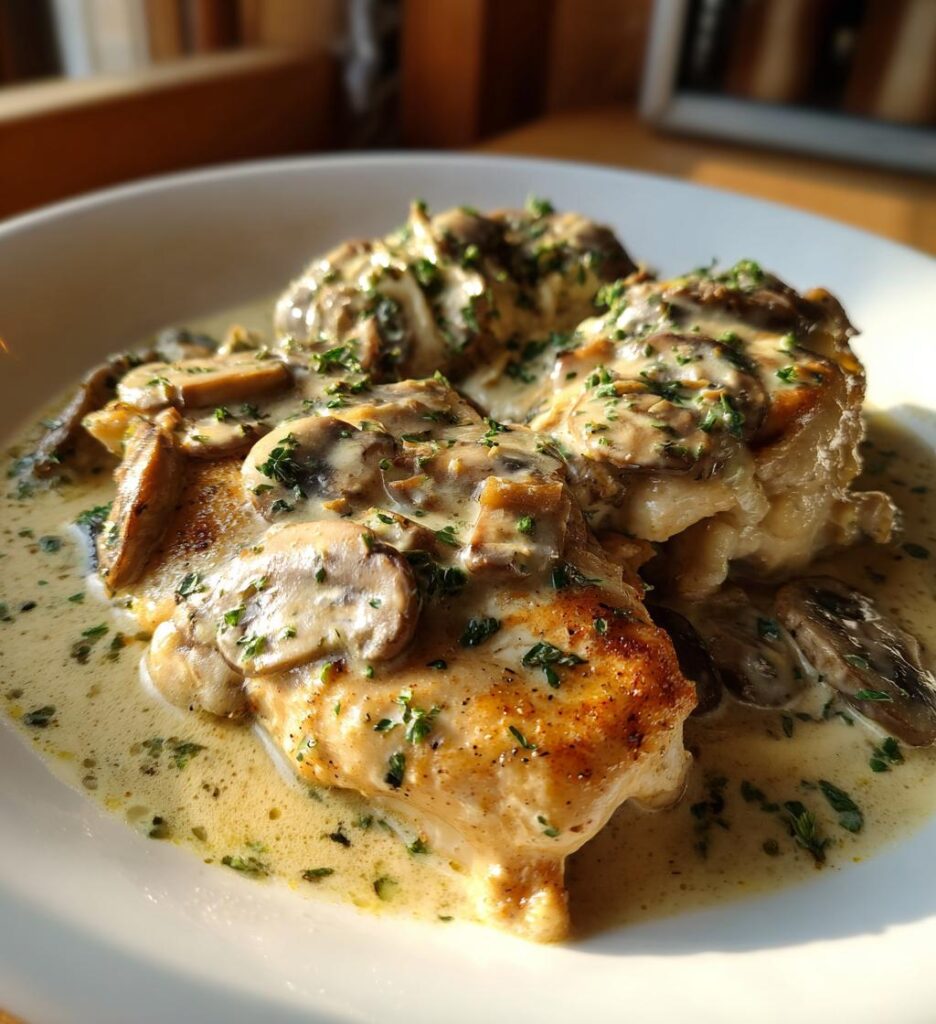 mushroom asiago chicken