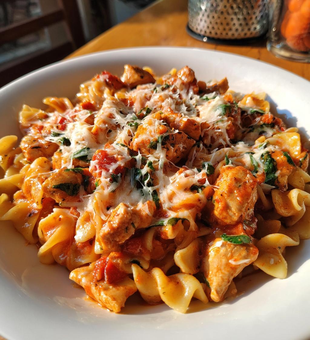 one pot chicken parmesan pasta