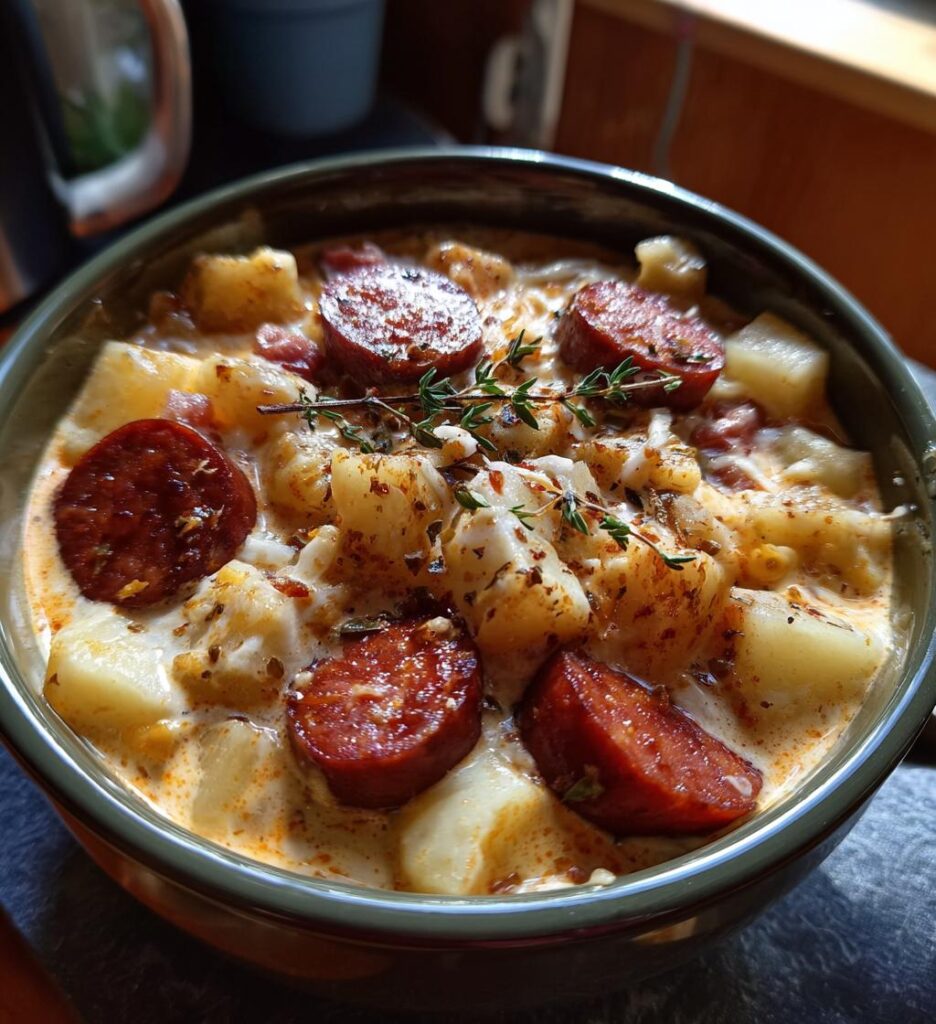 potato and sausage chowder