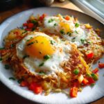 protein breakfast loaded hash browns