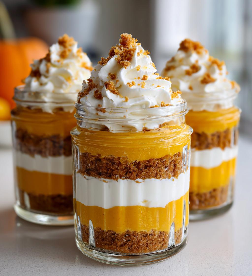pumpkin cheesecake jars