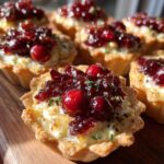 rainbow cranberry jalapeno tartlets recipe