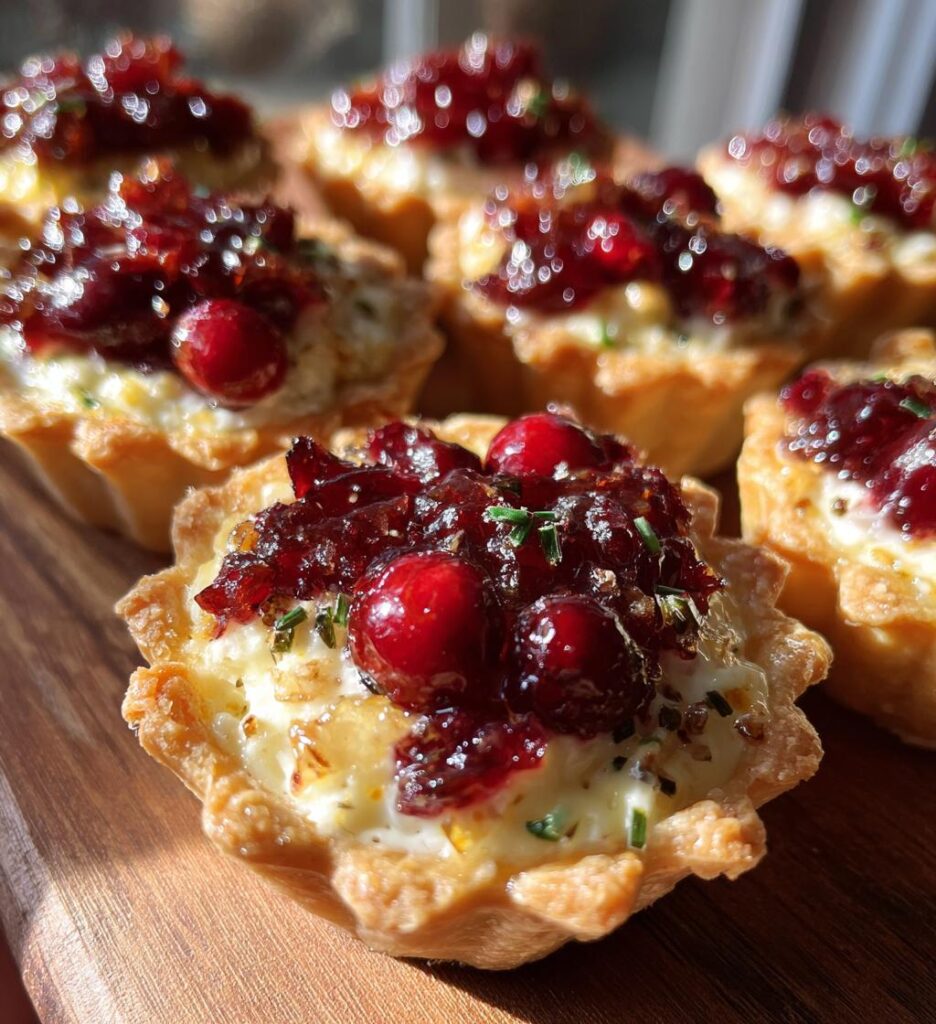 rainbow cranberry jalapeno tartlets recipe