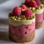 raspberry pistachio mousse cakes recipe