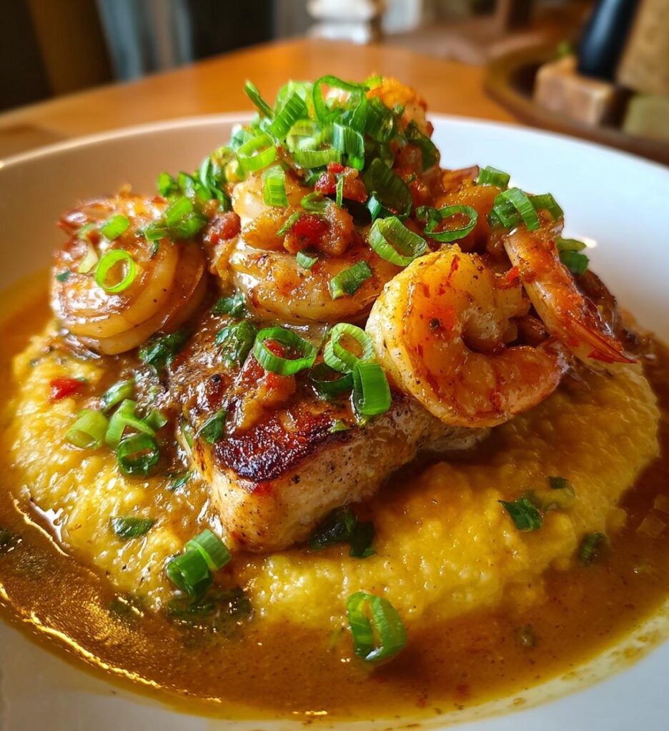 red snapper shrimp grits cajun