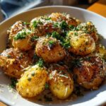 roasted garlic butter parmesan potatoes