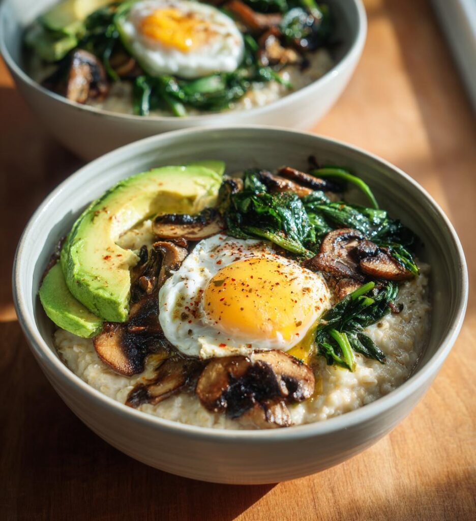 savory oatmeal two ways